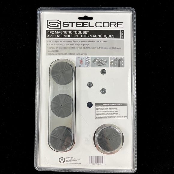 Steel Core Magnetic Trays ~ 4 Piece Set ~ Large Tray, Small Tray & 2 Hooks - Picture 2 of 10